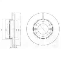 Тормозной диск DELPHI BG4296