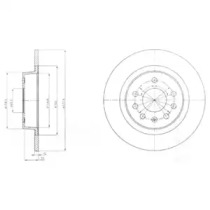 Тормозной диск DELPHI BG4300