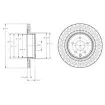 Тормозной диск DELPHI BG4307