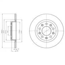 Тормозной диск DELPHI BG4315