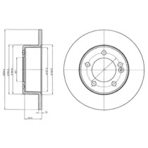 Тормозной диск DELPHI BG4321