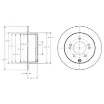 Тормозной диск DELPHI BG4327