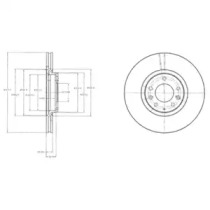 Тормозной диск DELPHI BG4332