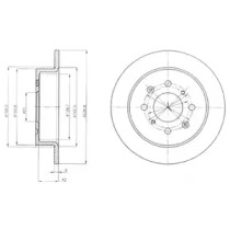 Тормозной диск DELPHI BG4333