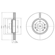 Тормозной диск DELPHI BG4338C