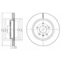 Тормозной диск DELPHI BG4388