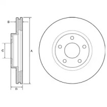 Тормозной диск DELPHI BG4562C