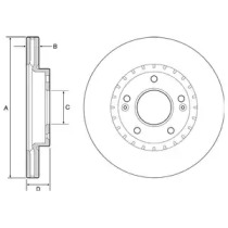 Тормозной диск DELPHI BG4565C