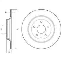 Тормозной диск DELPHI BG4567C