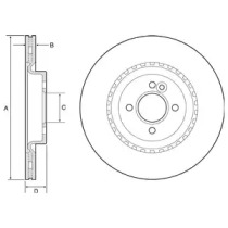 Тормозной диск DELPHI BG4568C