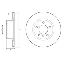 Тормозной диск DELPHI BG4645C