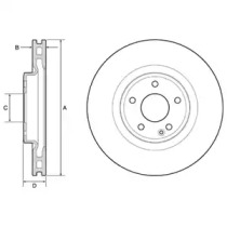 Тормозной диск DELPHI BG4659C