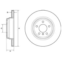 Тормозной диск DELPHI BG4665C