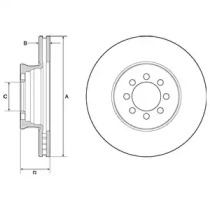 Тормозной диск DELPHI BG4679C