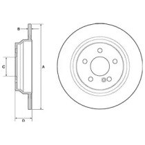 Тормозной диск DELPHI BG4686C