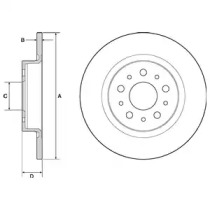 Тормозной диск DELPHI BG4690C