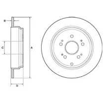 Тормозной диск DELPHI BG4694C