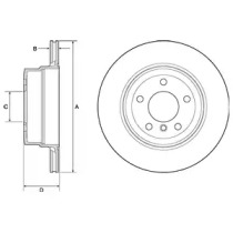 Тормозной диск DELPHI BG4695C