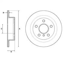 Тормозной диск DELPHI BG4706C