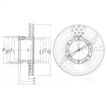 Тормозной диск DELPHI BG473