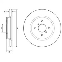 Тормозной диск DELPHI BG4750C