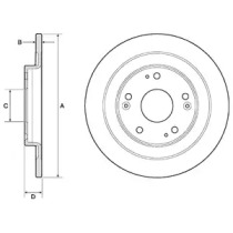 Тормозной диск DELPHI BG4773C