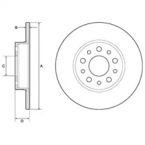 Тормозной диск DELPHI BG4798C