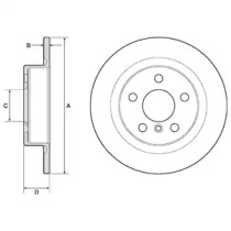 Тормозной диск DELPHI BG4812C