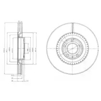 Тормозной диск DELPHI BG9003