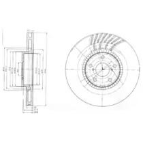 Тормозной диск DELPHI BG9012