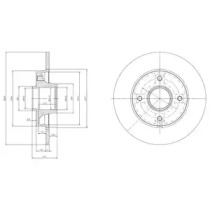 Тормозной диск DELPHI BG9022RSC