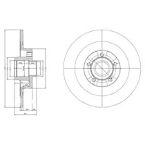 Тормозной диск DELPHI BG9024RS