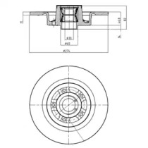 Тормозной диск DELPHI BG9026RS