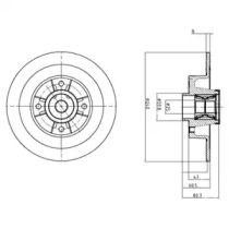 Тормозной диск DELPHI BG9028RS