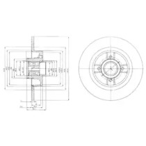 Тормозной диск DELPHI BG9029RS