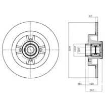 Тормозной диск DELPHI BG9032RSC