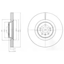 Тормозной диск DELPHI BG9060