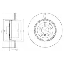 Тормозной диск DELPHI BG9080