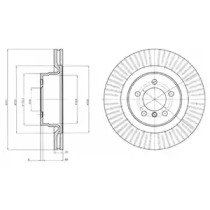 Тормозной диск DELPHI BG9081