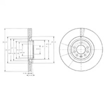 Тормозной диск DELPHI BG9098