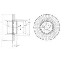 Тормозной диск DELPHI BG9105