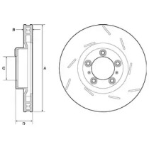 Тормозной диск DELPHI BG9127C