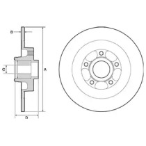 Тормозной диск DELPHI BG9138RS