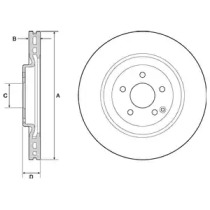 Тормозной диск DELPHI BG9144C