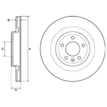 Тормозной диск DELPHI BG9146C