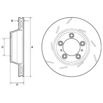 Тормозной диск DELPHI BG9164C