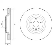 Тормозной диск DELPHI BG9166C