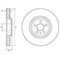 Тормозной диск DELPHI BG9171C