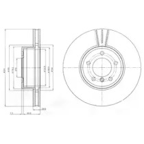 Тормозной диск DELPHI BG9871C