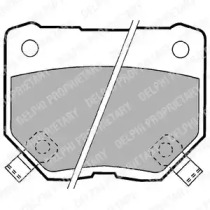 Комплект тормозных колодок DELPHI LP1057